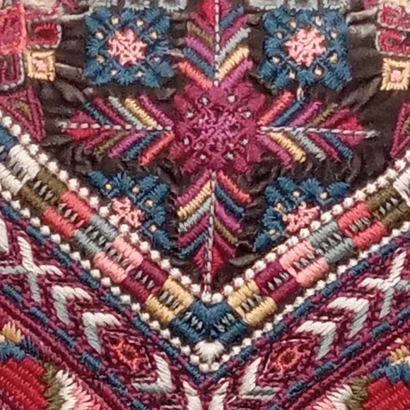 Johnny Was Graphite velour embroidered jacket - Picture 3 of 16